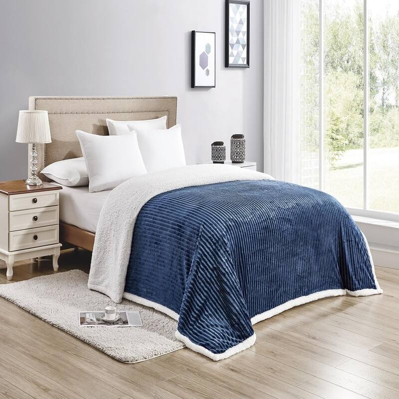 Faith, Hope, Love Home Décor King Size Corduroy Oversized Sherpa
